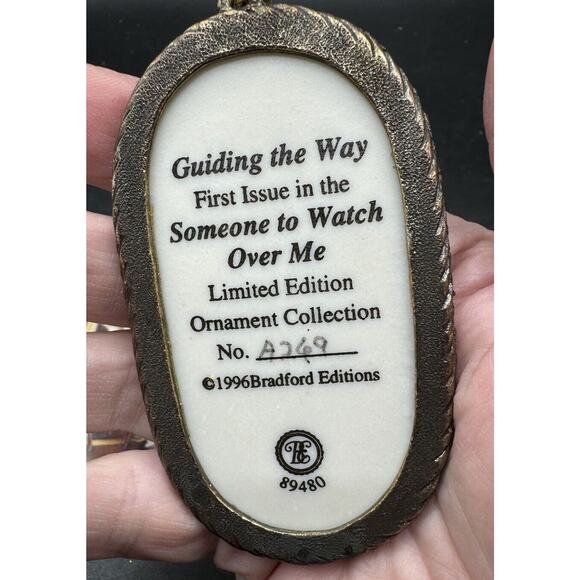 Bradford Ed Christmas Guardian Angel Ornament Set Someone to Watch Over Me -S1G - Picture 6 of 8